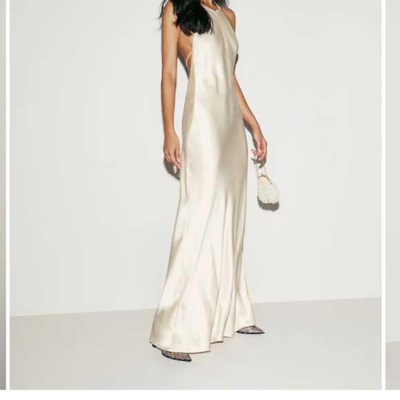 Reformation Ivory Silk Wedding Dress - Picture 4 of 10